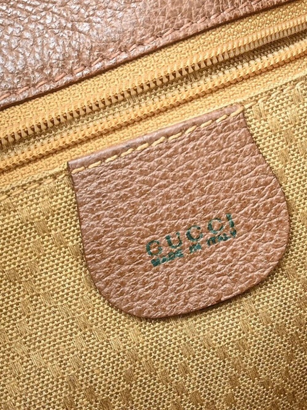 Gucci Brown Suede Bamboo Backpack - Picture 11 of 12